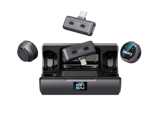 MW-19-2-550x400-1.jpg Jmary MW-19 2.4G Wireless Two Microphone for Mobile for iPhone & Type-C