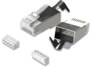 D-Link NPG-6A2MET502-50 RJ45 Connectors Cat6A Ethernet Shielded Modular Plugs Pack of 50