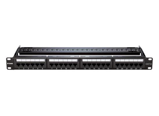 NPP-C61BLK241-550x400-1.jpg D-Link NPP-C61BLK241 24 port Cat6 UTP Loaded Patch Panel