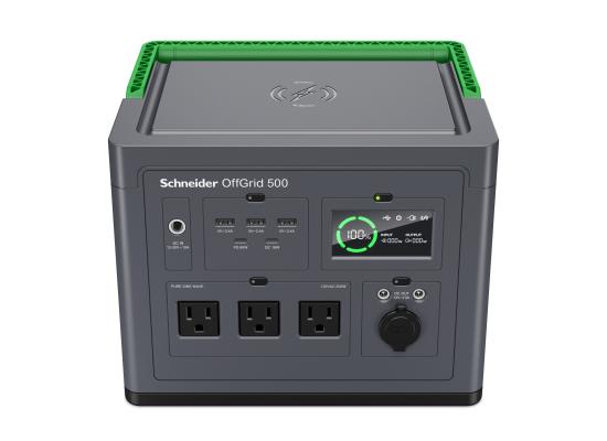 PPS500-UK-2-550x400-1.jpg Schneider OffGrid Portable Power Station 500 120V 517Wh Lithium-ion