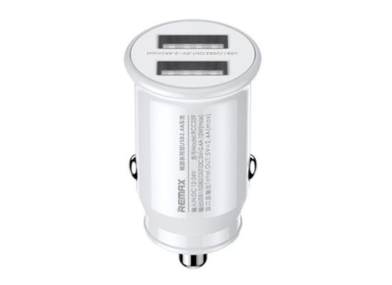 RCC239-550x400-1.png Remax RCC239 Car Charger 2.4A 2USB- White