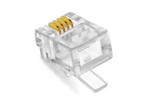 100 pcs RJ11 Modular Plugs 6P4C For Solid Connectors