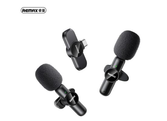 RM-K10-TP-550x400-1.jpg Remax K10 Ryusic Series One-to-Two Live Stream Wireless Microphone -Type-C