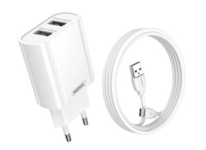 RM-RP-U35-TC-550x400-1.jpg Remax RP-U35 EU Wall Charger with 2 Charging Ports for Lightning Port -Type C