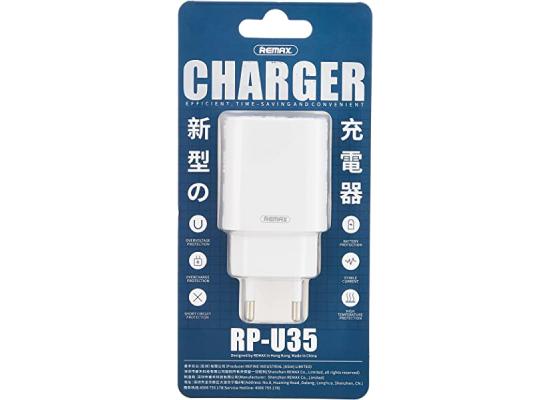 RP-U35-550x400-1.jpg Remax RP-U35 Simple Series Dual USB Adapter EU - White