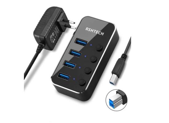 RSH-516-550x400-1.jpg RSHTECH RSH-516 4 Port USB 3.0 Hub 5Gbps