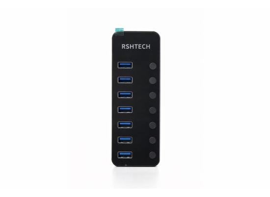 RSH-518-2-550x400-1.jpg RSHTECH RSH-518 7 Port USB 3.0 Hub 5Gbps
