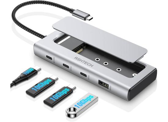 RSH-D05P-550x400-1.jpg RSHTECH 5 in 1 USB Type C Hub with NVME M.2 SSD Enclosure