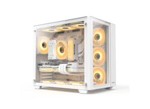 S980-10-550x400-1.jpg Huntkey S980 Tornado Full View Empty Gaming Case -White