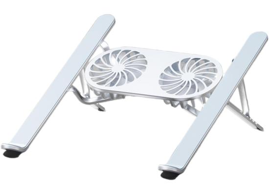 N3 Adjustable Aluminum Laptop Stand with Cooling Fan -Grey