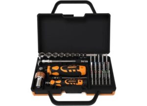 JAKEMY JM-6123 31 pcs Professional Watch Repair Hardware Kit Wrench All Purpose Tool Box