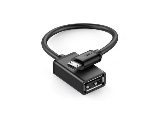 UGREEN-10396-550x400-1.jpg UGREEN US133 Micro USB Male to USB-A Female Cable with OTG Nickel Plating- 15cm