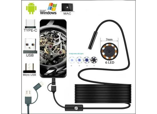 Softwire Waterproof PC Endoscope Camera-USB Type C/3.5M