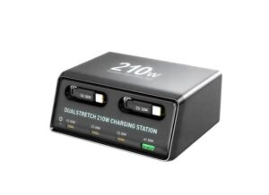 6-IN-1 WLX-60E Dual Stretch Desktop Charger Station 210W
