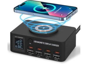 9 in 1 WLX-818D+ USB Magnetic Wireless Charging Station 140W