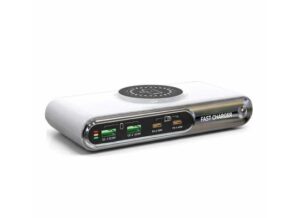 6 in 1 WLX-F9A USB Type-C Smart Fast Wireless Charging Station 45W