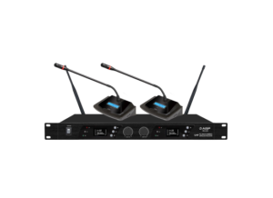 WM-6261-550x400-1.png AISP WM-6212 2 Channel UHF Wireless Conference Microphone