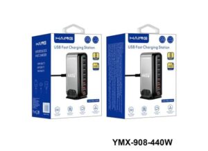 YMX-908-440W-550x400-1.jpg HAING YMX-908-440W 8 Port USB Fast Charging Station 440W EU Plug