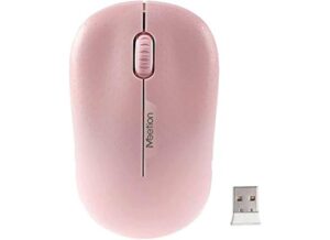MeeTion MT-R545 Cordless Optical Usb Computer 2.4GHz Wireless Mouse -Pink